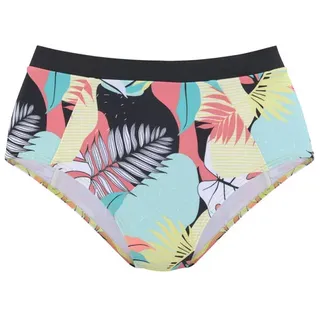 LASCANA ACTIVE Highwaist-Bikini-Hose (66104320) türkis-gelb-bedruckt