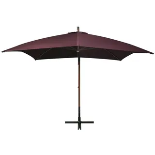 vidaXL Ampelschirm 300 x 300 cm Bordeauxrot
