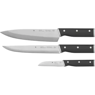WMF Edition Sequence Küchenmesser-Set 3-teilig Messerset - Silber, Schwarz