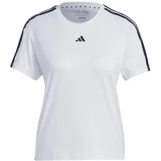 adidas AEROREADY Train Essentials 3-Stripes Tee, White/Black, S