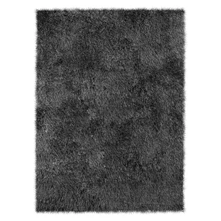 PASSUA Hochflor-Teppich Cascade, quadratisch, 120 x 120 cm, Dunkelgrau - Dunkelgrau