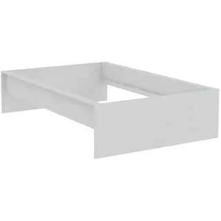 Hom`in Bettrahmen , Weiß , Holzwerkstoff , 120x200 cm , in verschiedenen Holzdekoren erhältlich, in verschiedenen Größen erhältlich , Schlafzimmer, Betten, Bettgestelle- Einzelteile, Bettrahmen