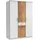 Drehtürenschrank Click 135 x 199 x 58 cm Weiß