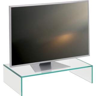 Xora Tv-Aufsatz , Klar , Glas , 60x14x35 cm , Wohnzimmer, TV Möbel, TV-Zubehör