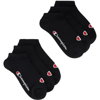 Champion Sneakersocken 6er Pack Schwarz 39-42