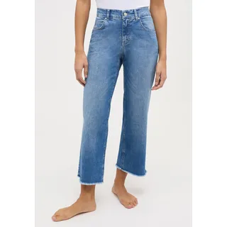 Straight-Jeans ANGELS "Linn", Damen, Gr. 34, Länge 24, light blau random used, Denim/Jeans, Obermaterial: 89% Baumwolle, 8% Polyester, 3% Elasthan, Jeans Straight-Jeans, Culotte