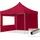 Faltpavillon 3 x 3 m inkl. 2 Seitenteile Rot