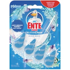 WC-Ente Active Clean WC Duftspüler-Einhänger, WC Reiniger, Ocean Wave, Marine-Duft, 38,6 ml