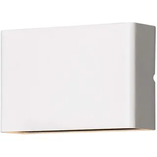 Konstsmide Außenwandleuchte Aluminium 17 x 11 x 6 cm inkl. Leuchtmittel weiß