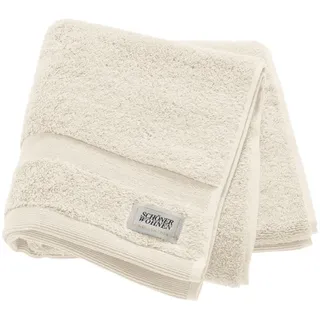 Schöner Wohnen Handtuch , Sandfarben , Textil , Uni , 50x100 cm , saugfähig, durchgefärbt, angenehm weich, hochwertige Qualität , Heimtextilien, Badtextilien, Handtücher