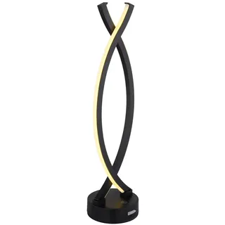 GLOBO Lighting Tischleuchte SWING DH 12.50x28 cm schwarz Tischlampe - Schwarz