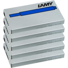 Lamy T10 Tintenpatronen blau (5 Packungen, Blau)
