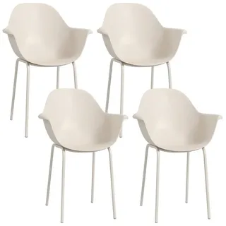 Outsunny Gartenstuhl 59 x 59 x 84 cm grau 4 St.