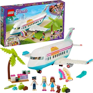 LEGO 41429 Friends Heartlake City Flugzeug Spielzeug ab 7 Jahren, Set mit 3 Mini Puppen und Zubehör - Beige