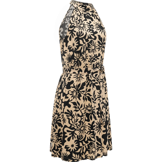 A-Linien-Kleid RAGWEAR "A-Linien-Kleid Angylee Print YOUMODO", Damen, Gr. M, N-Gr, beige (sand), Obermaterial: 100% Viskose CV., Kleider A-Linien-Kleid