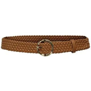 ONLY Damen Onlthalia Braided Pu Waist Belt Acc Gürtel, Sugar Almond/Detail:Light Gold, 75