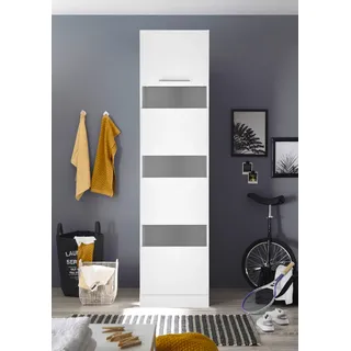 Respekta Clara Wäscheschrank 50 x 67,6 x 200 cm Weiß Holz