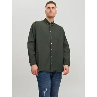Jack & Jones PlusSize Langarmhemd »JJ JJEOXFORD SHIRT L/S«, grün