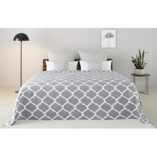 OTTO home Alba Bettüberwurf 250 x 280 cm Grau