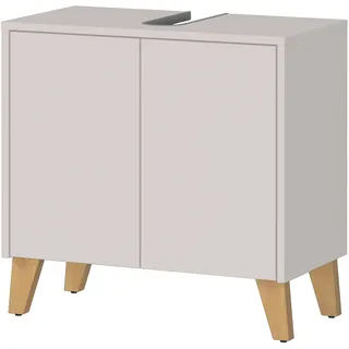 Germania Waschbeckenunterschrank Germania GW-Arnea, kaschmir, B:60cm H:59cm T:34cm, Holzwerkstoff, Schränke, Waschbeckenunterschrank