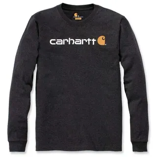 CARHARTT Herren Workwear Signature Graphic Core Logo T-SHIRT L/S - Carbon Heather, L