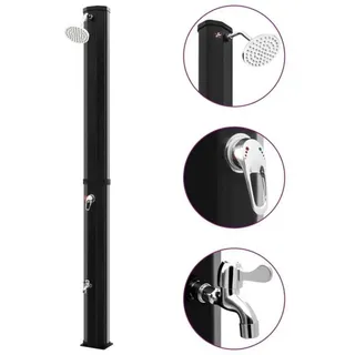 vidaXL Solardusche schwarz 35 l