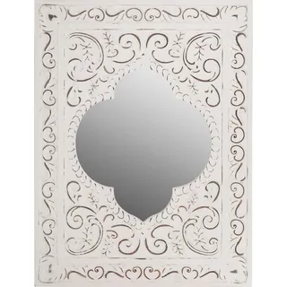my Flair Dekospiegel »Felicitas« Wandspiegel, weiß, Landhaus, rechteckig, Orient Optik, weiß