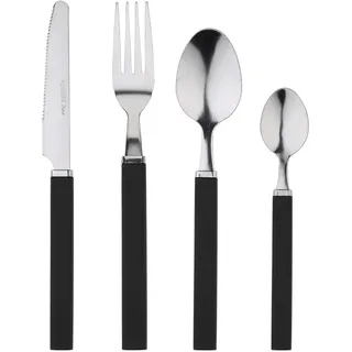 24-teiliges Besteckset aus Edelstahl Funny schwarz