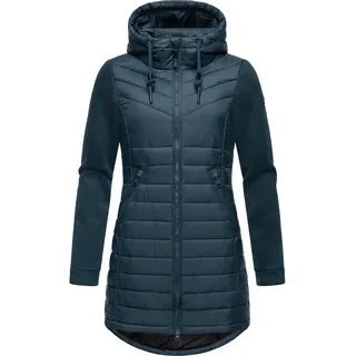 Langjacke RAGWEAR "Outdoorjacke Sandrra Long", Damen, Gr. S, blau (petrol), Obermaterial: 100% Polyester PES.  Obermaterial: Futter: 100% Polyester PES. 100% Polyester PES., Jacken Langjacke