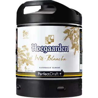 Hoegaarden Wit, Naturtrübes Weißbier aus Belgien, Perfect Draft (1 x 6l) MEHRWEG Fassbier