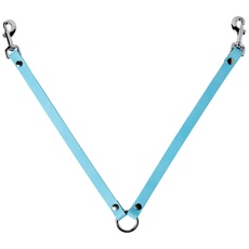 BBD Pet Products Leder-Verbindungsstück, Einheitsgröße, 1,9 x 86,4 cm, Blau