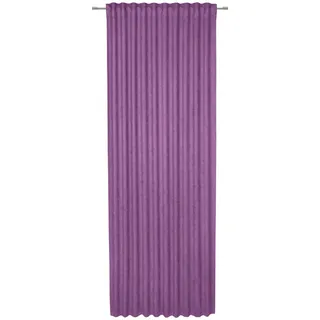Esposa Fertigvorhang , Lila , Textil , Uni , 140x245 cm , ISO 9001, Oeko-Tex® Standard 100 , für Stange und Schiene geeignet, mit Kombiband , Heimtextilien, Vorhänge, Fertigvorhänge