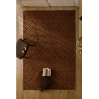 WECON HOME Castello TWO Kurzflorteppich 160 x 230 cm Braun