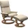 Stressless Relaxsessel Leder 78 98 73 cm Beige Hocker