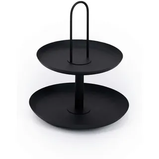 Fynch-Hatton Etagere , Metall , rund , 37 cm , Handmade in India , Tragegriff, zerlegbar , Geschirr, Tischkultur & Serviergeschirr, Etageren