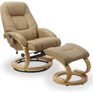 Halmar Entspannungsstuhl mit Hocker Matador - Beige - Beige