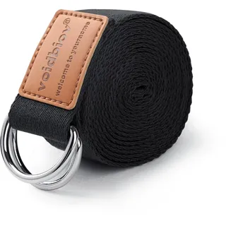 voidbiov Cintura per Yoga Assist 1.85-2.5M, Sensazione di Cotone Naturale, in Grado di Fissare la Postura, Migliorare la Flessibilità del Corpo e Aiutare Lo Stretching Muscolare