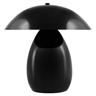 BELIANI Tischlampe Schwarz Metall 30 cm Hoch Pilzform mit Kabel und Schalter Retro Stil Moderne Tischleuchte Nachttischlampe Schlafzimmer Wohnzimmer - Schwarz