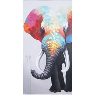 Ölgemälde Elefant II, 100% handgemaltes Wandbild Gemälde XL, 140x70cm