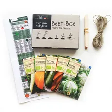 Bio Beet Box - Für den Babybrei - Saatgut Set inklusive Pflanzkalender und Zubehör - Geschenkidee für Hobbygärtner