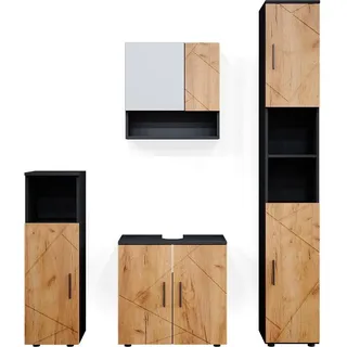 Vicco Irma 4-tlg. Anthrazit/Eiche