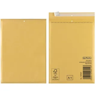 Herlitz Luftpolstertasche A/1, PE-Innenfolie, 4-er Packung, eingeschweißt