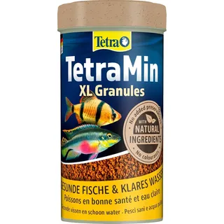 TetraMin XL Granules - langsam absinkendes Fischfutter für größere Zierfische in der mittleren Wasserschicht des Aquariums, 250 ml Dose