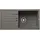 FAVUM XL 6 S links Einbau von Oben vulkangrau Handbetätigung 860 x 435 mm