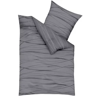 KAEPPEL Bettwäsche grau 135 x 200 cm + 80 x 80 cm