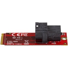 Bild StarTech.com U.2 (SFF-8643) auf M.2 PCI Express 3.0 x4 Adapterkarte für 2,5" U.2 NVMe SSD - interfaceadapter - SAS - M.2 Card