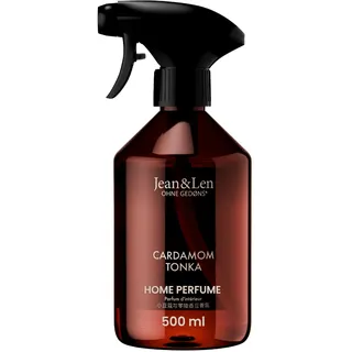 Jean & Len Home Perfume Cardamom & Tonka, Raumduft mit sanft-würziger Duftnote, erfrischt mit nur einem Sprühstoß, Raumspray im minimalistischen Design, 500 ml