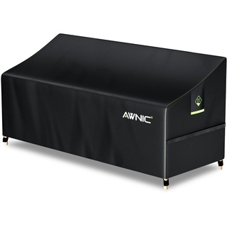 Awnic Gartenbank Abdeckung Hülle für Schutzhülle Abdeckplane Gartenbank Wasserdicht 420D Polyester 3 Sitzer 175x85x65cm