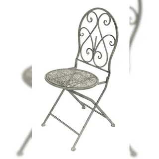 DanDiBo Ambiente DanDiBo Gartenstuhl 40 x 92 x 92 cm grau/weiß