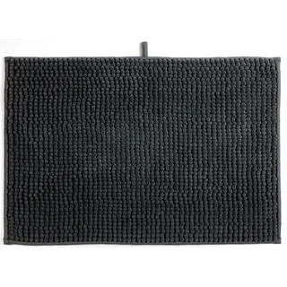 MSV Badteppich Chenille Grau 40 x 60 cm